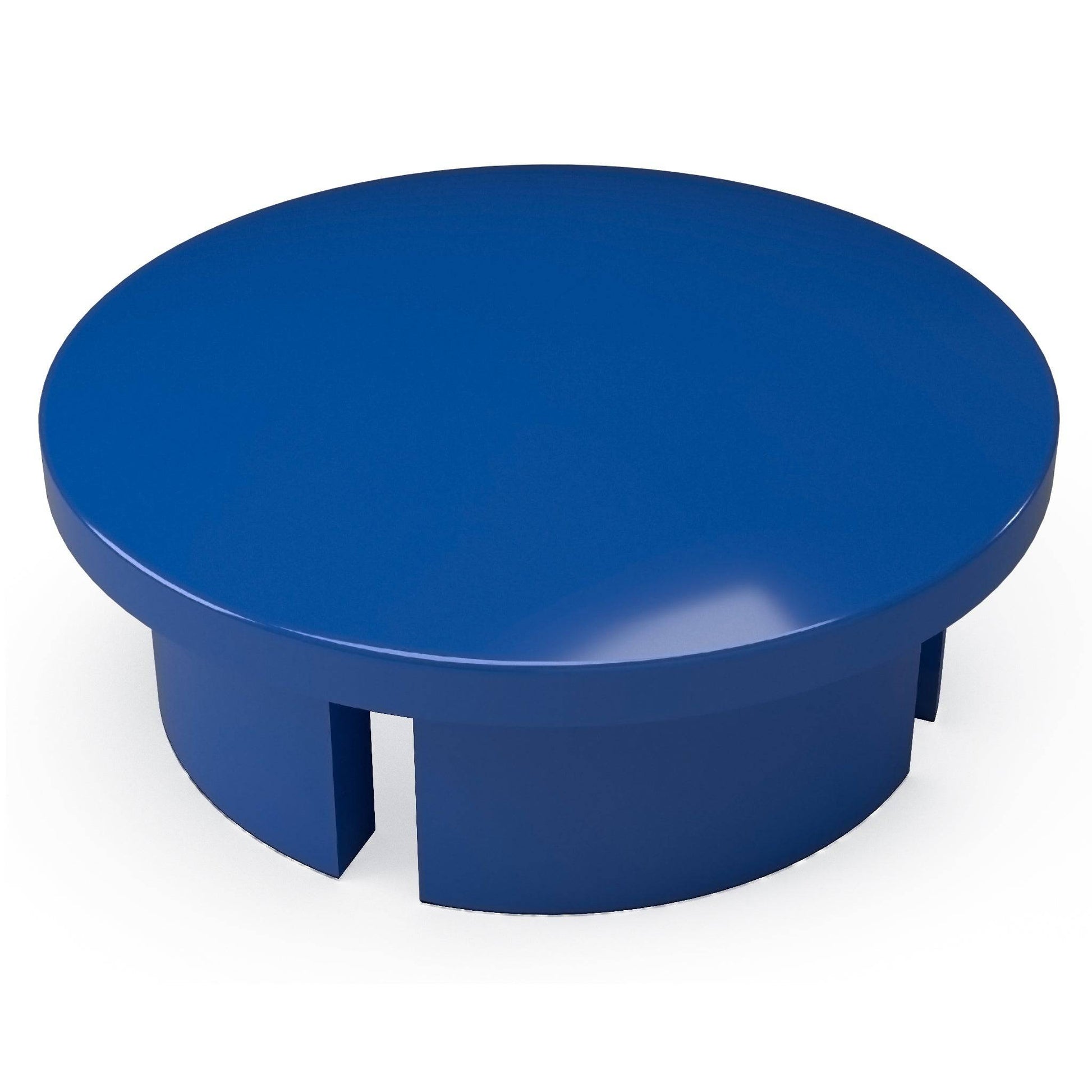 1-1/2 in. Internal Furniture Grade PVC Dome Cap - Blue - FORMUFIT