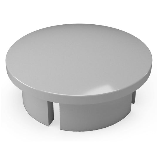 1-1/2 in. Internal Furniture Grade PVC Dome Cap - Gray - FORMUFIT
