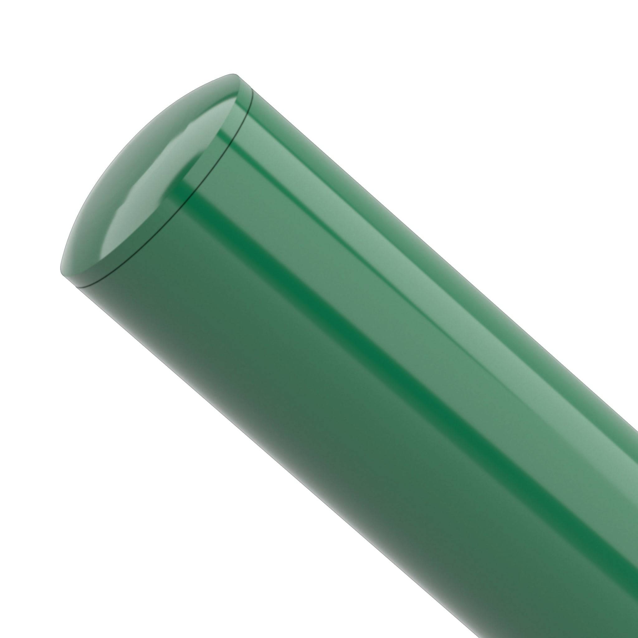 1-1/2 in. Internal Furniture Grade PVC Dome Cap - Green - FORMUFIT