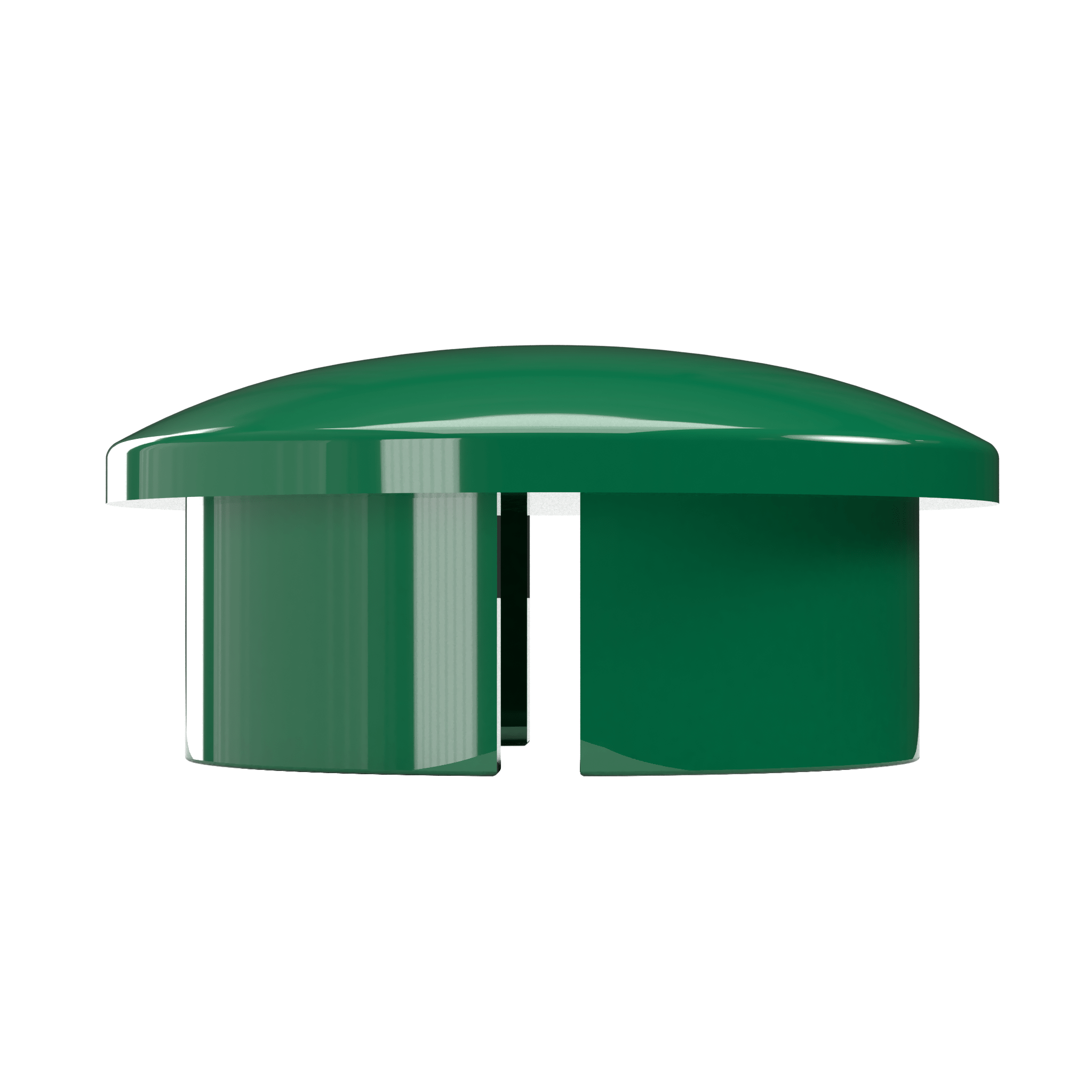 1-1/2 in. Internal Furniture Grade PVC Dome Cap - Green - FORMUFIT