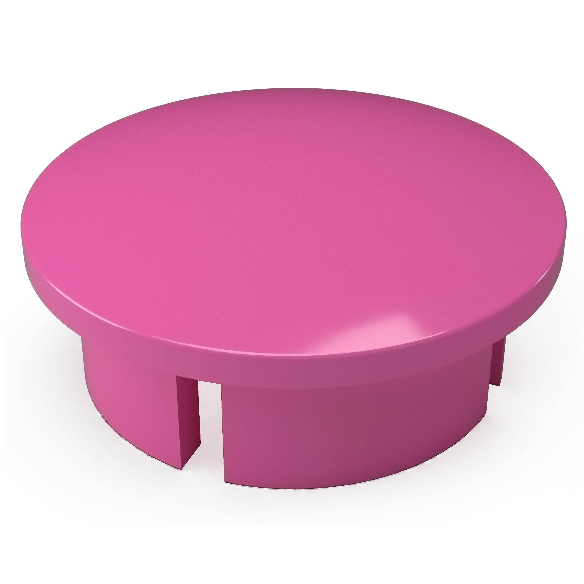 1-1/2 in. Internal Furniture Grade PVC Dome Cap - Pink - FORMUFIT