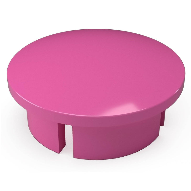 Load image into Gallery viewer, 1-1/2 in. Internal Furniture Grade PVC Dome Cap - Pink - FORMUFIT
