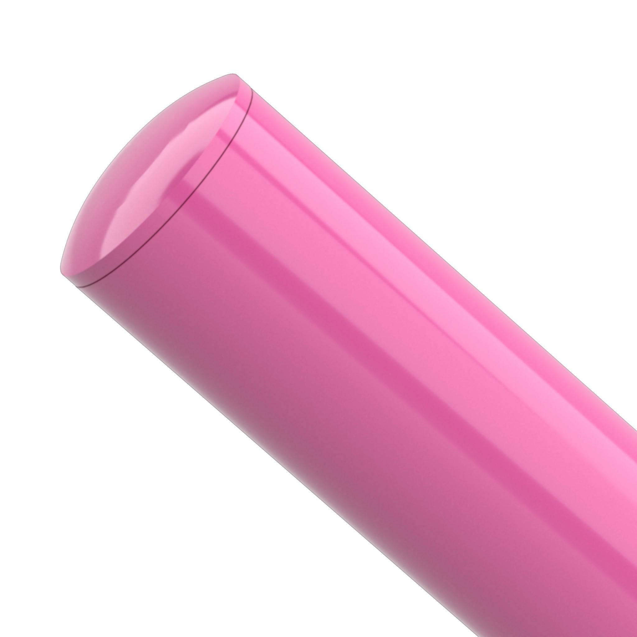 1-1/2 in. Internal Furniture Grade PVC Dome Cap - Pink - FORMUFIT