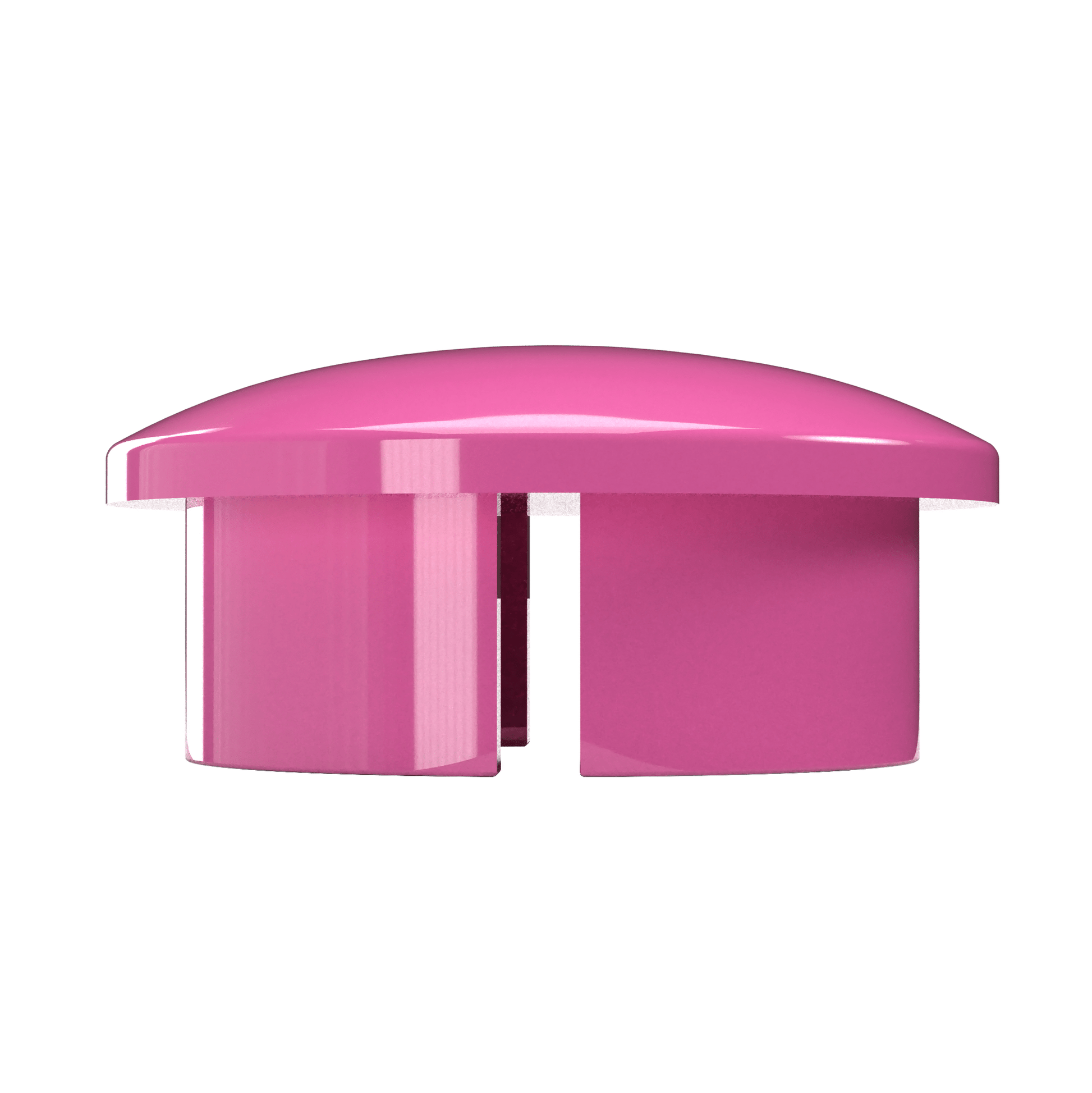 1-1/2 in. Internal Furniture Grade PVC Dome Cap - Pink - FORMUFIT