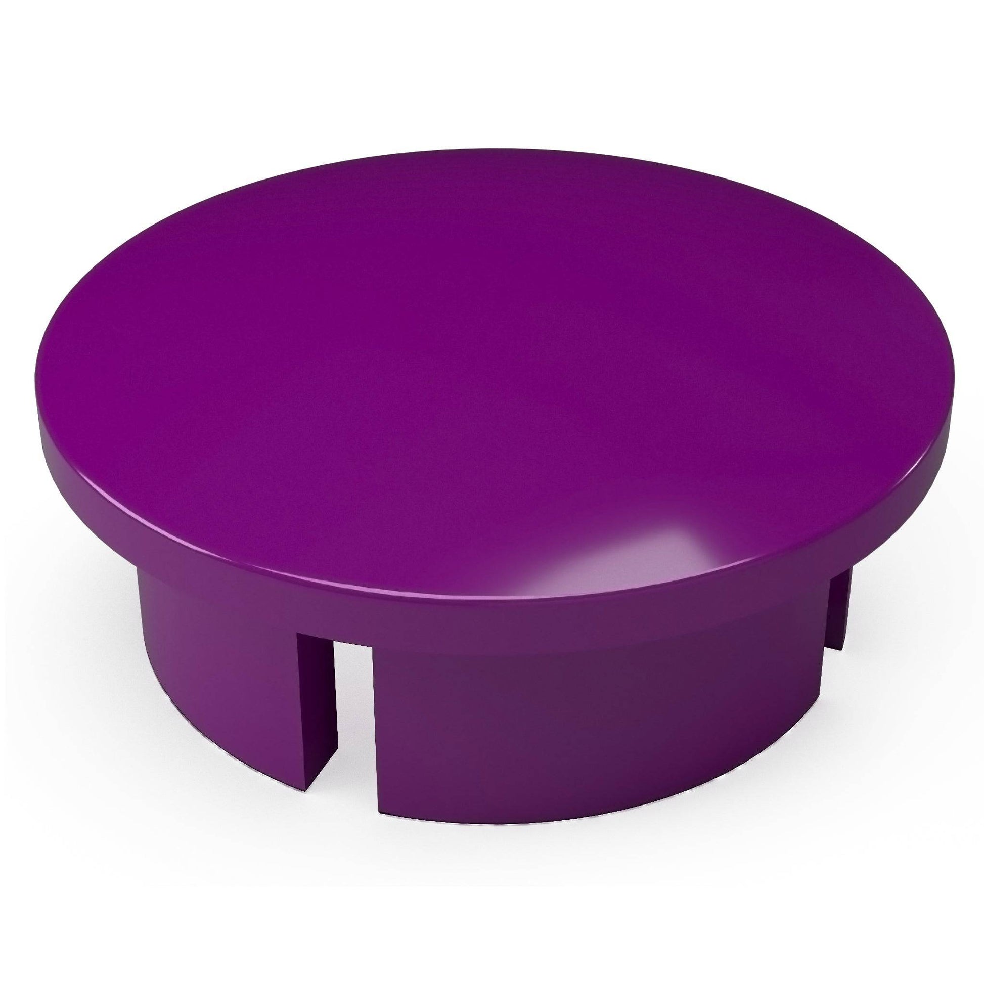 1-1/2 in. Internal Furniture Grade PVC Dome Cap - Purple - FORMUFIT