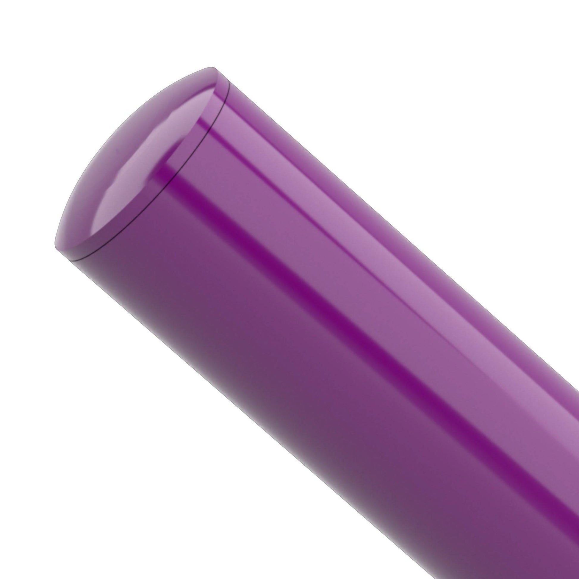 1-1/2 in. Internal Furniture Grade PVC Dome Cap - Purple - FORMUFIT