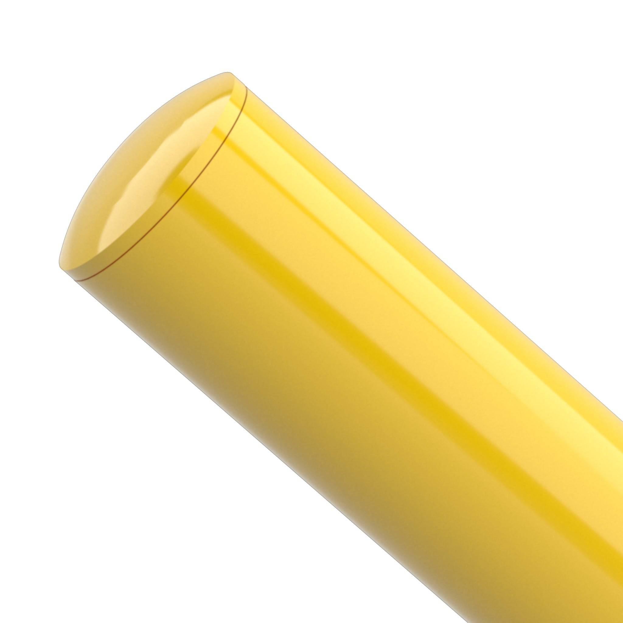 1-1/2 in. Internal Furniture Grade PVC Dome Cap - Yellow - FORMUFIT