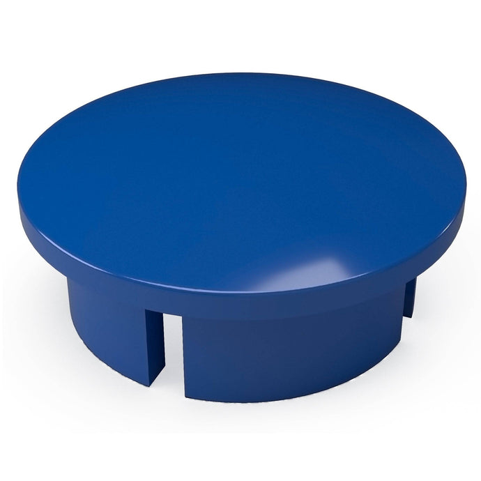 1-1/4 in. Internal Furniture Grade PVC Dome Cap - Blue - FORMUFIT