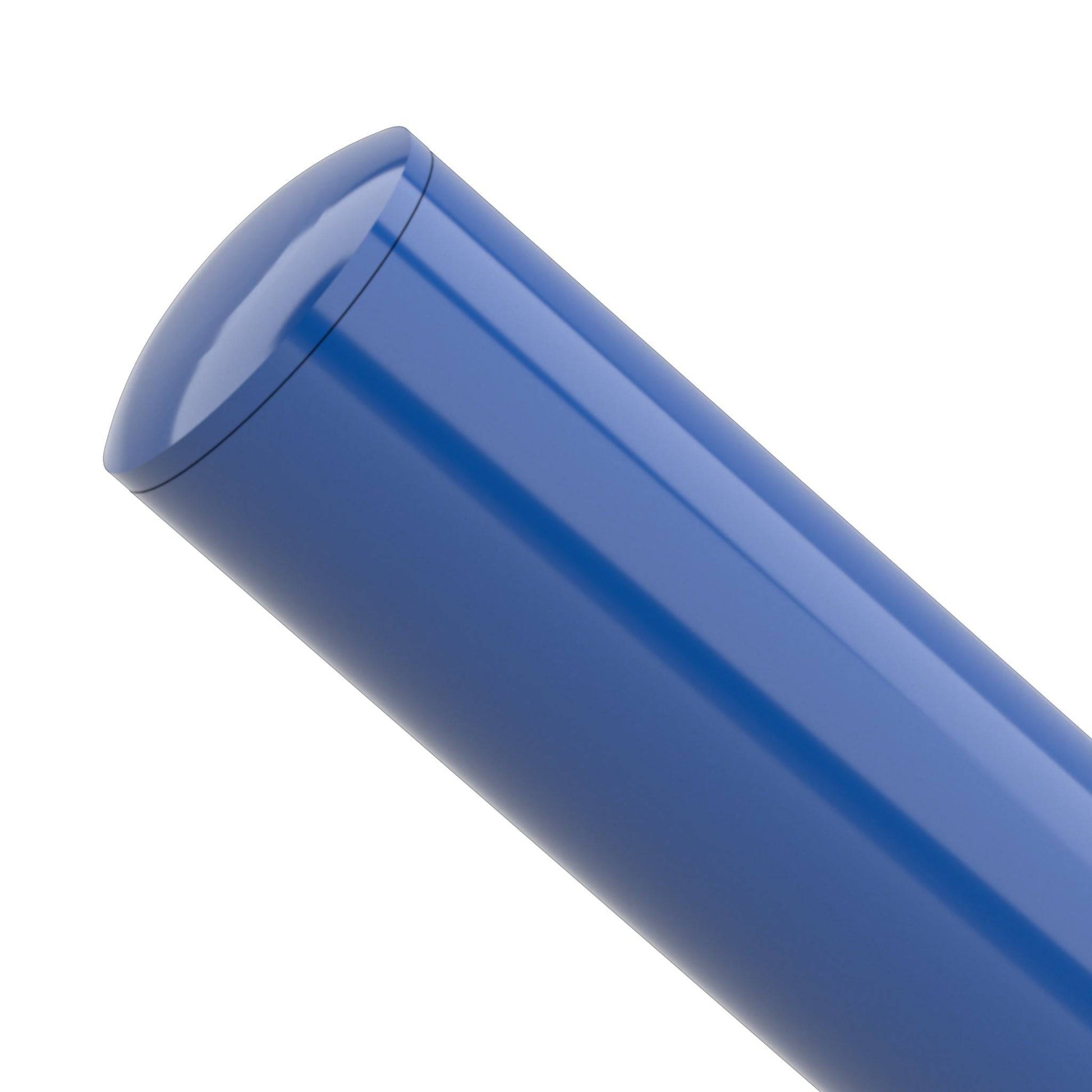 1-1/4 in. Internal Furniture Grade PVC Dome Cap - Blue - FORMUFIT