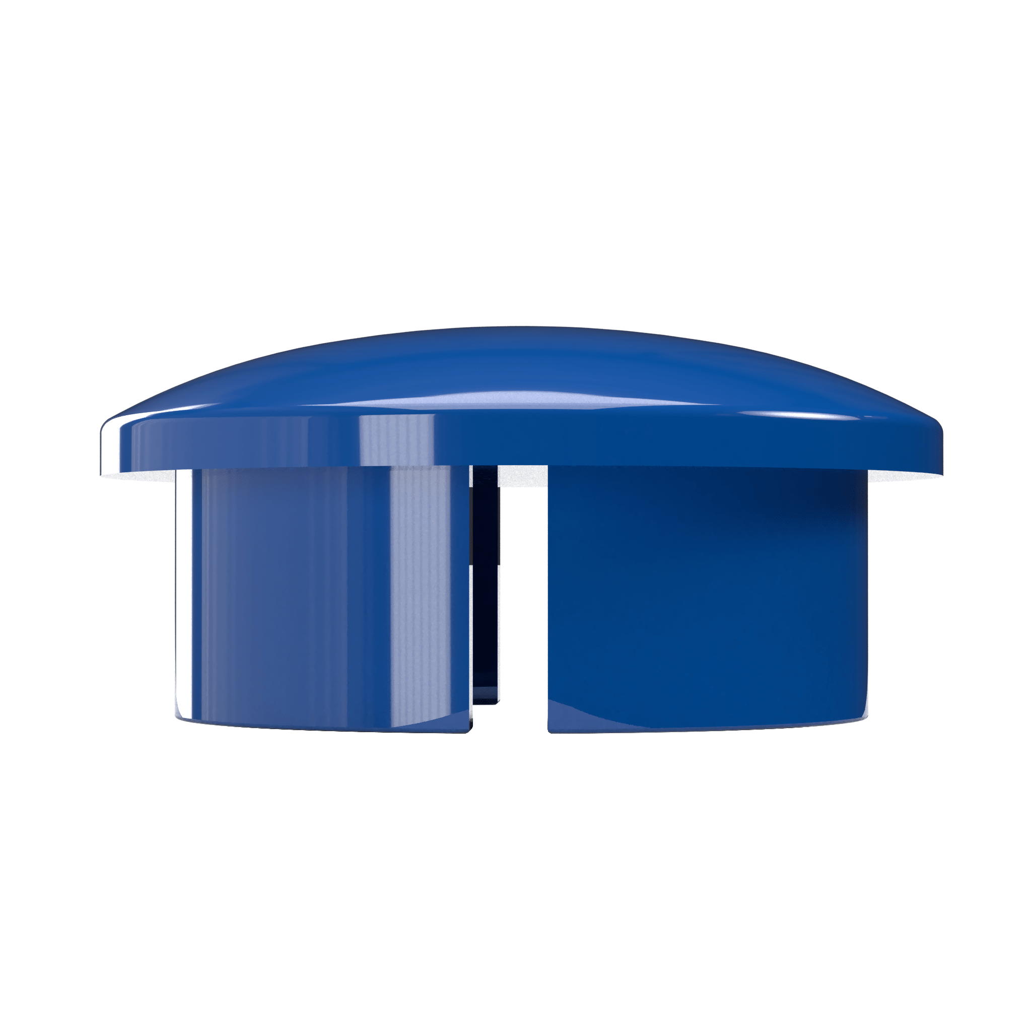 1-1/4 in. Internal Furniture Grade PVC Dome Cap - Blue - FORMUFIT