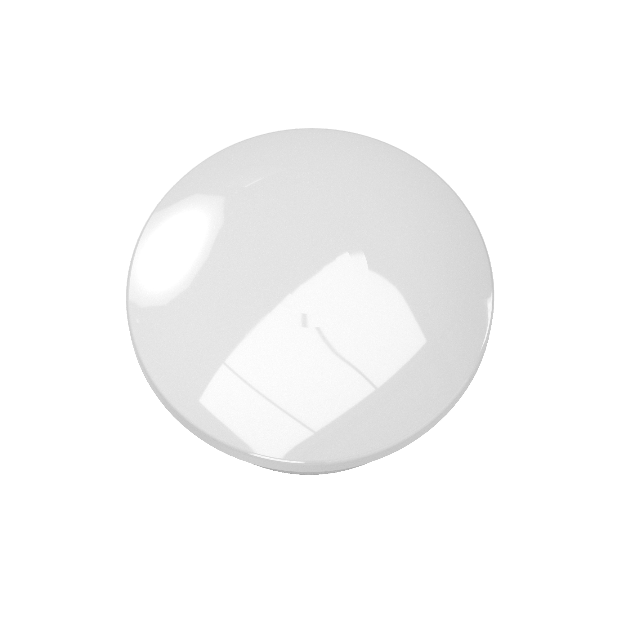 1-1/4 in. Internal Furniture Grade PVC Dome Cap - Gray - FORMUFIT