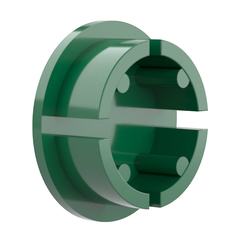Load image into Gallery viewer, 1-1/4 in. Internal Furniture Grade PVC Dome Cap - Green - FORMUFIT
