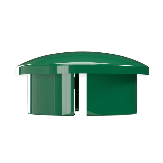 1-1/4 in. Internal Furniture Grade PVC Dome Cap - Green - FORMUFIT