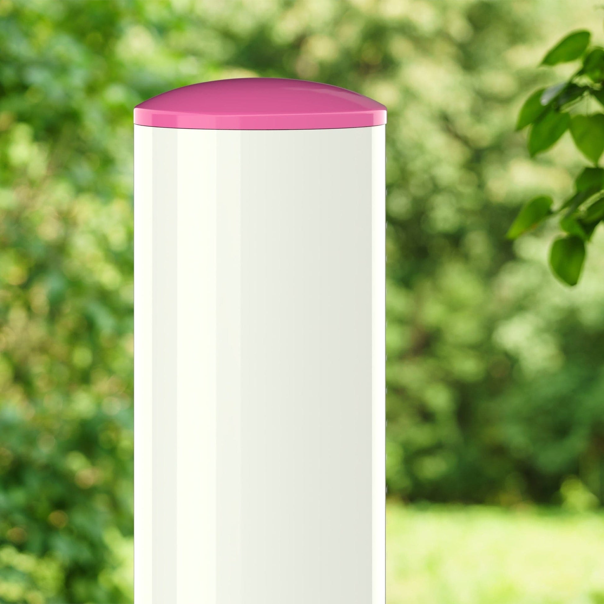 1-1/4 in. Internal Furniture Grade PVC Dome Cap - Pink - FORMUFIT