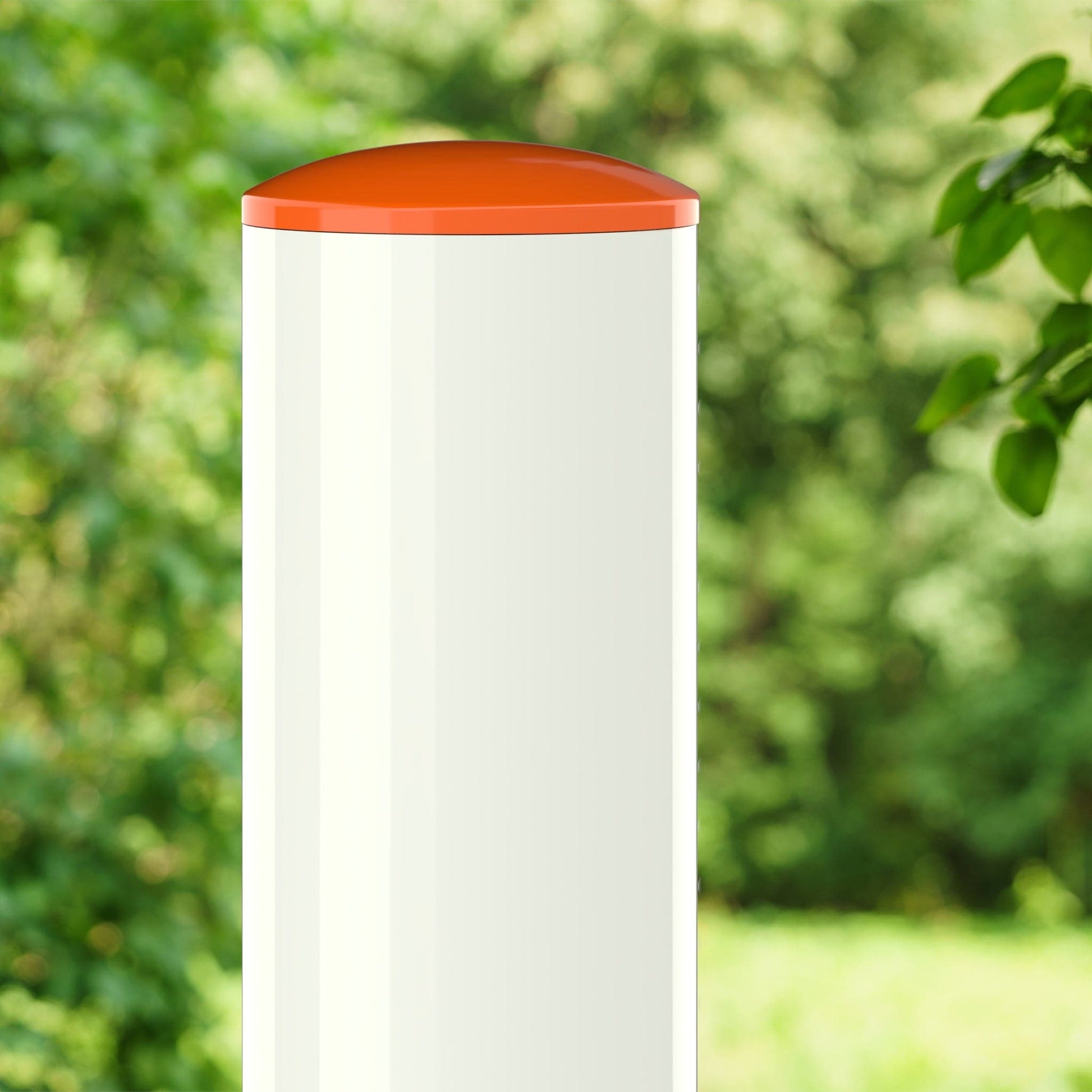 1 in. Internal Furniture Grade PVC Dome Cap - Orange - FORMUFIT