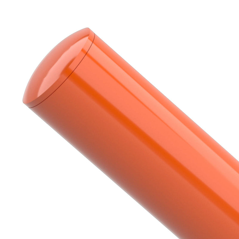Load image into Gallery viewer, 2 in. Internal Furniture Grade PVC Dome Cap - Orange - FORMUFIT
