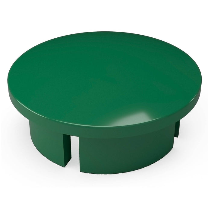 3/4 in. Internal Furniture Grade PVC Dome Cap - Green - FORMUFIT