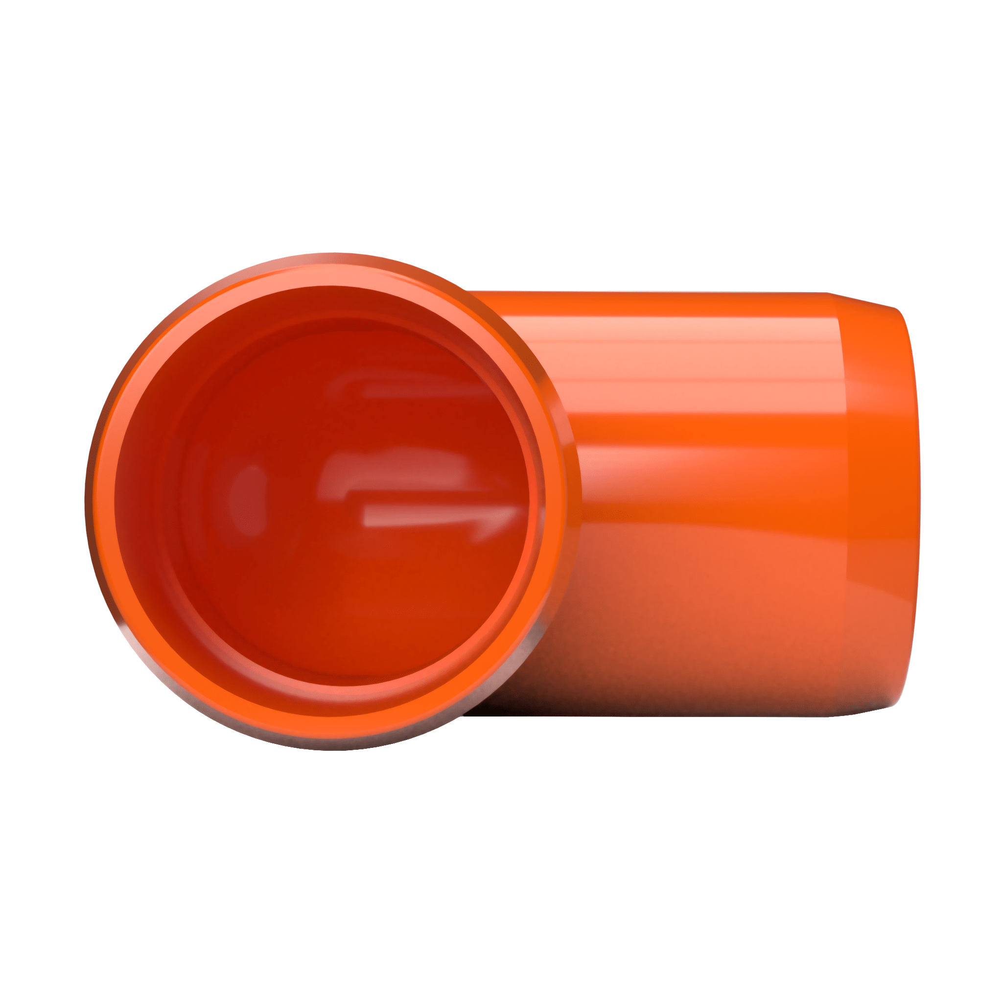 1-1/2 in. 90 Degree Furniture Grade PVC Elbow Fitting - Orange - FORMUFIT