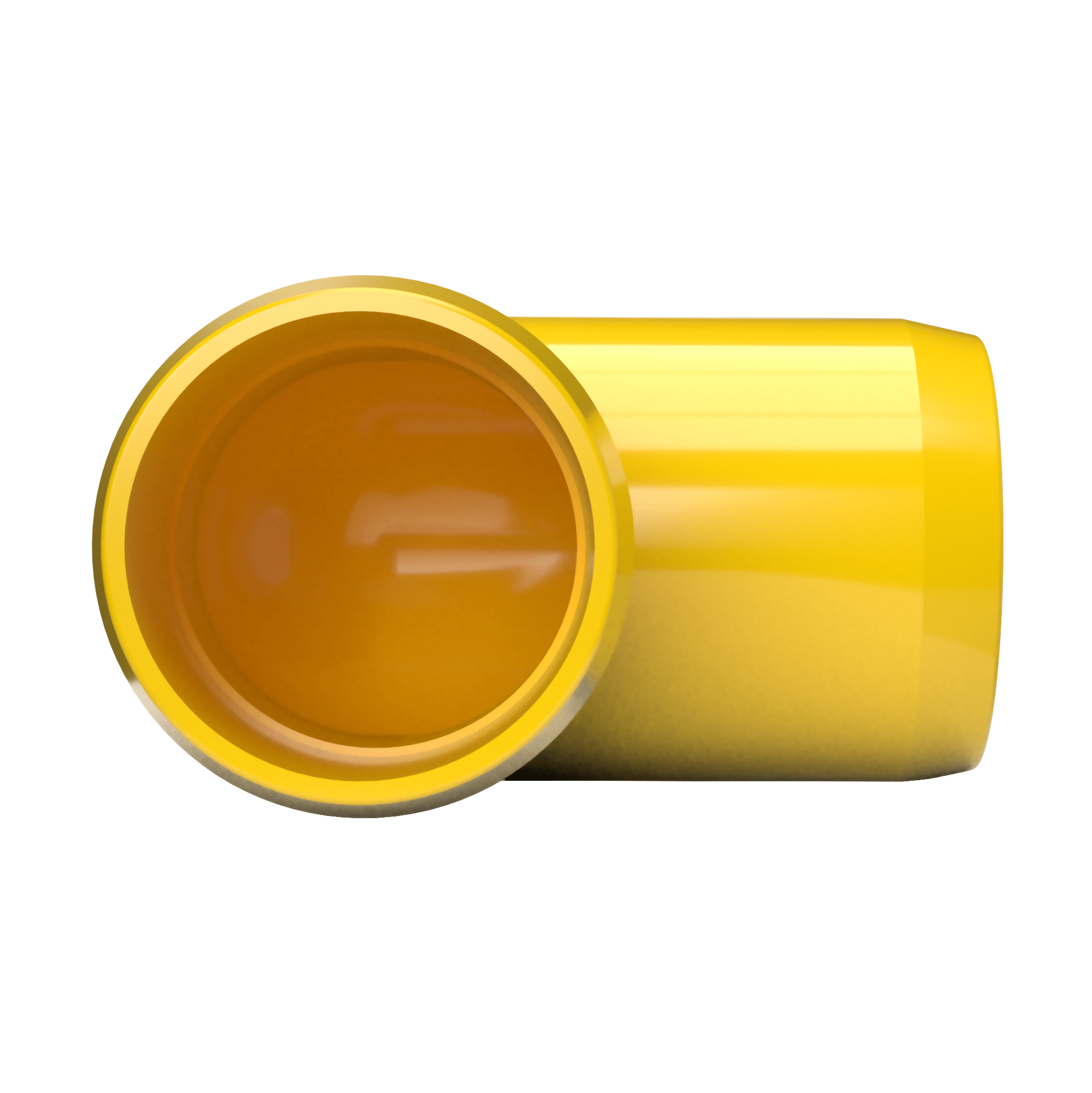 1-1/2 in. 90 Degree Furniture Grade PVC Elbow Fitting - Yellow - FORMUFIT