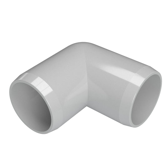 1-1/4 in. 90 Degree Furniture Grade PVC Elbow Fitting - Gray - FORMUFIT