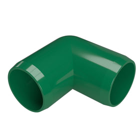1/2 in. 90 Degree Furniture Grade PVC Elbow Fitting - Green - FORMUFIT
