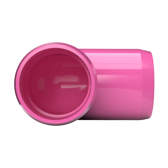 1 in. 90 Degree Furniture Grade PVC Elbow Fitting - Pink - FORMUFIT