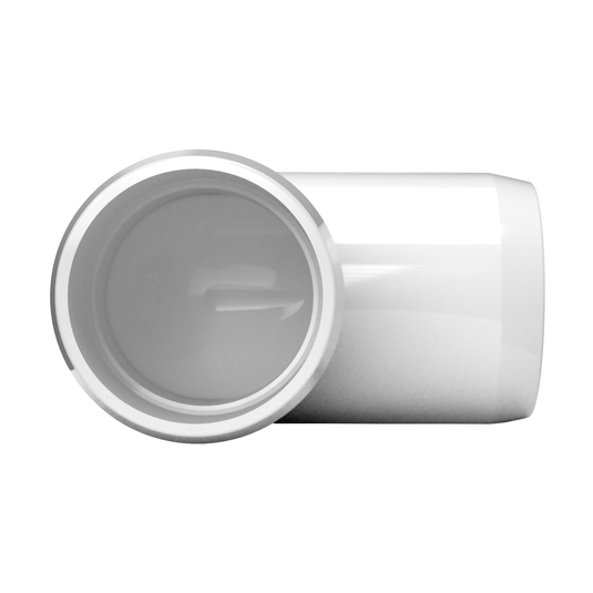 2 in. 90 Degree Furniture Grade PVC Elbow Fitting - White - FORMUFIT