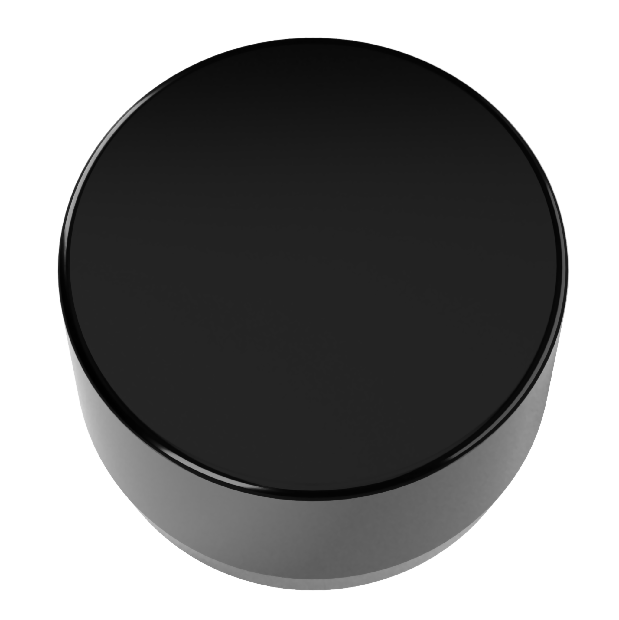 1-1/2 in. External Flat Furniture Grade PVC End Cap - Black - FORMUFIT