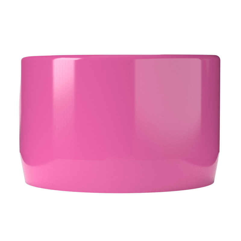 Load image into Gallery viewer, 1-1/2 in. External Flat Furniture Grade PVC End Cap - Pink - FORMUFIT
