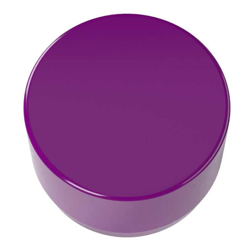 Load image into Gallery viewer, 1-1/4 in. External Flat Furniture Grade PVC End Cap - Purple - FORMUFIT
