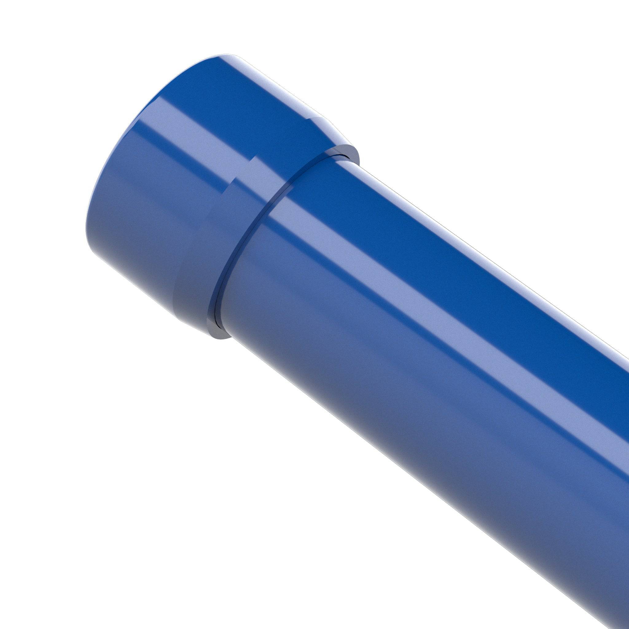 1/2 in. External Flat Furniture Grade PVC End Cap - Blue - FORMUFIT