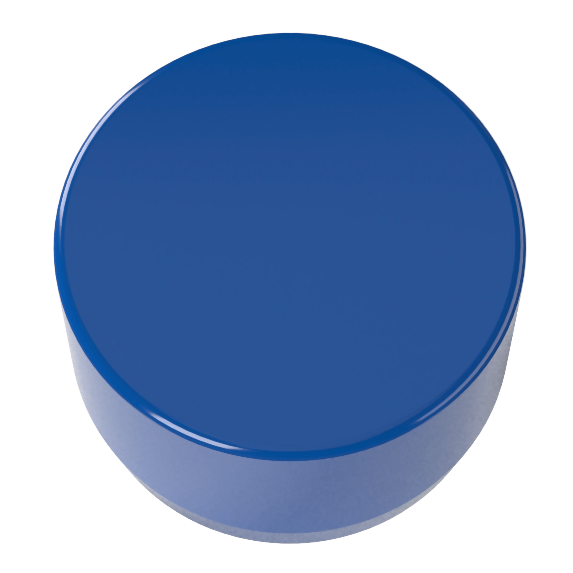 1/2 in. External Flat Furniture Grade PVC End Cap - Blue - FORMUFIT