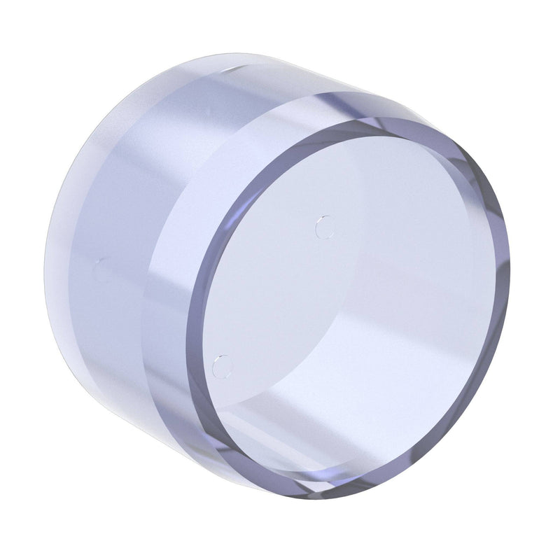 Load image into Gallery viewer, 1/2 in. External Flat Furniture Grade PVC End Cap - Clear - FORMUFIT
