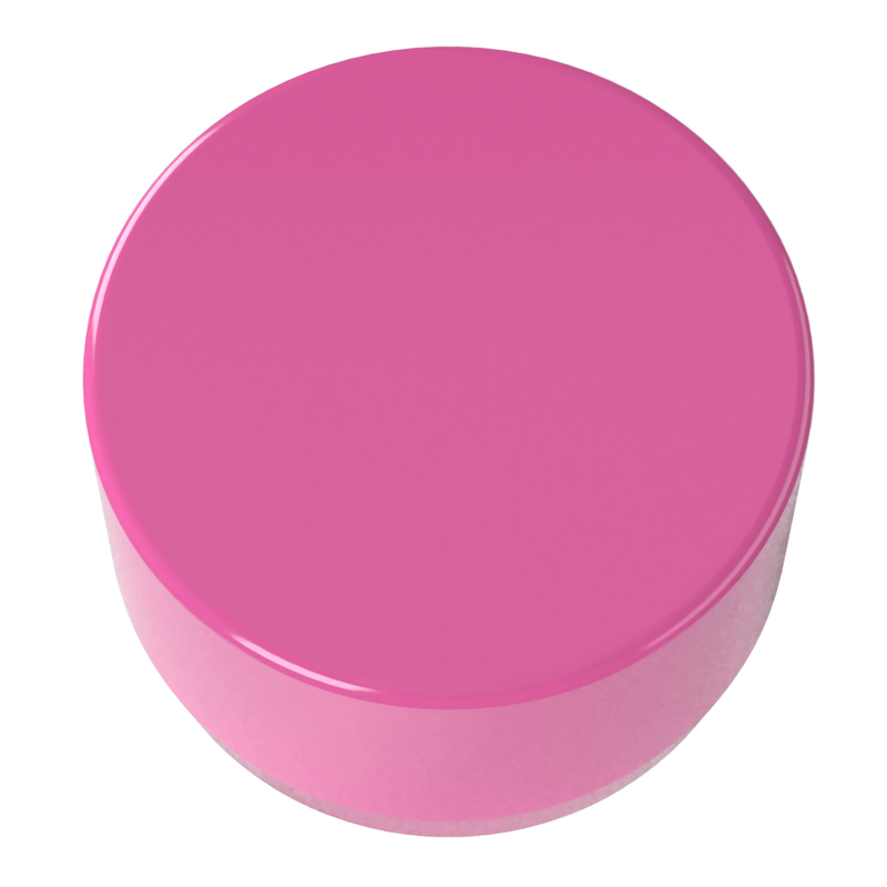 Load image into Gallery viewer, 1/2 in. External Flat Furniture Grade PVC End Cap - Pink - FORMUFIT
