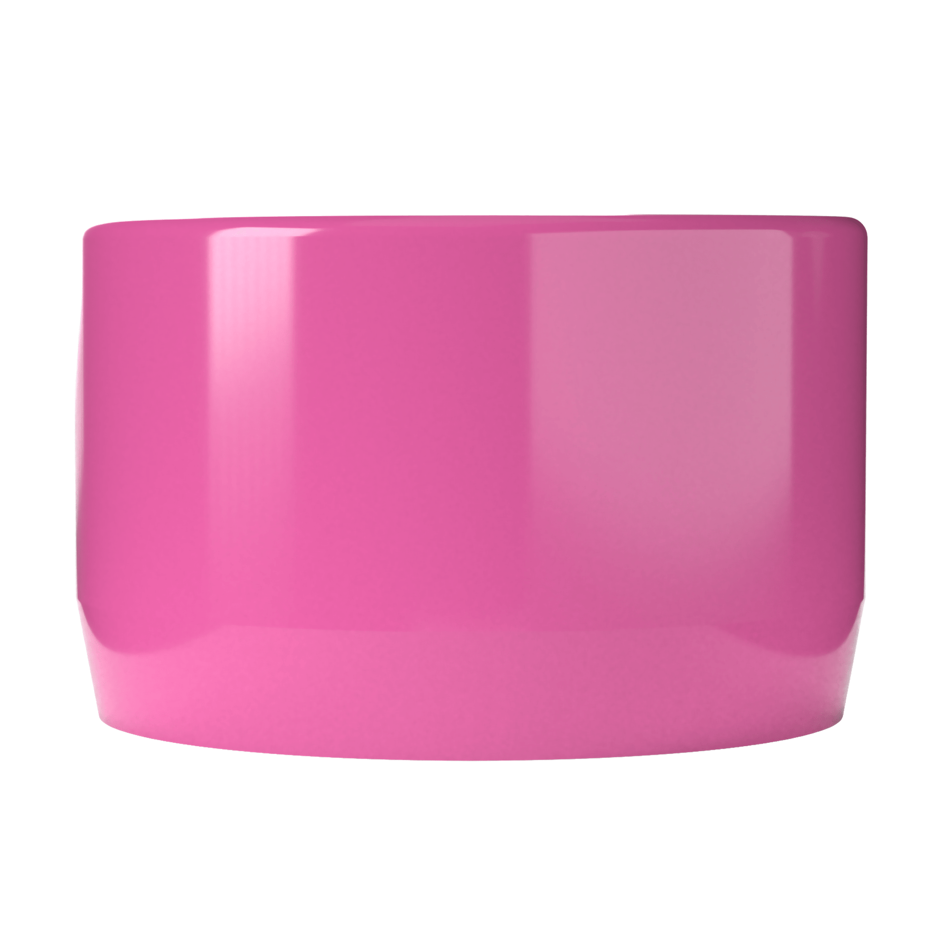 1/2 in. External Flat Furniture Grade PVC End Cap - Pink - FORMUFIT