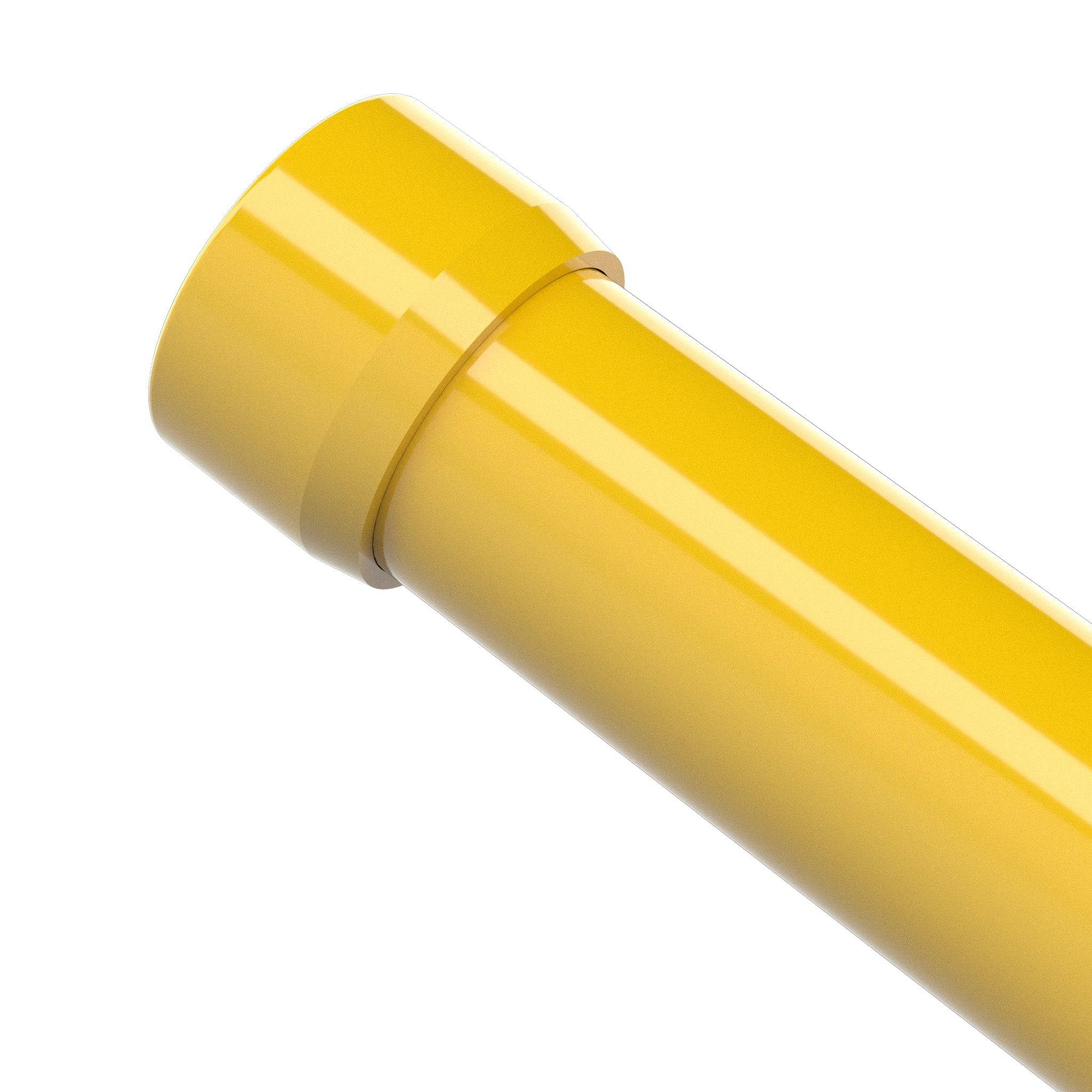 1/2 in. External Flat Furniture Grade PVC End Cap - Yellow - FORMUFIT