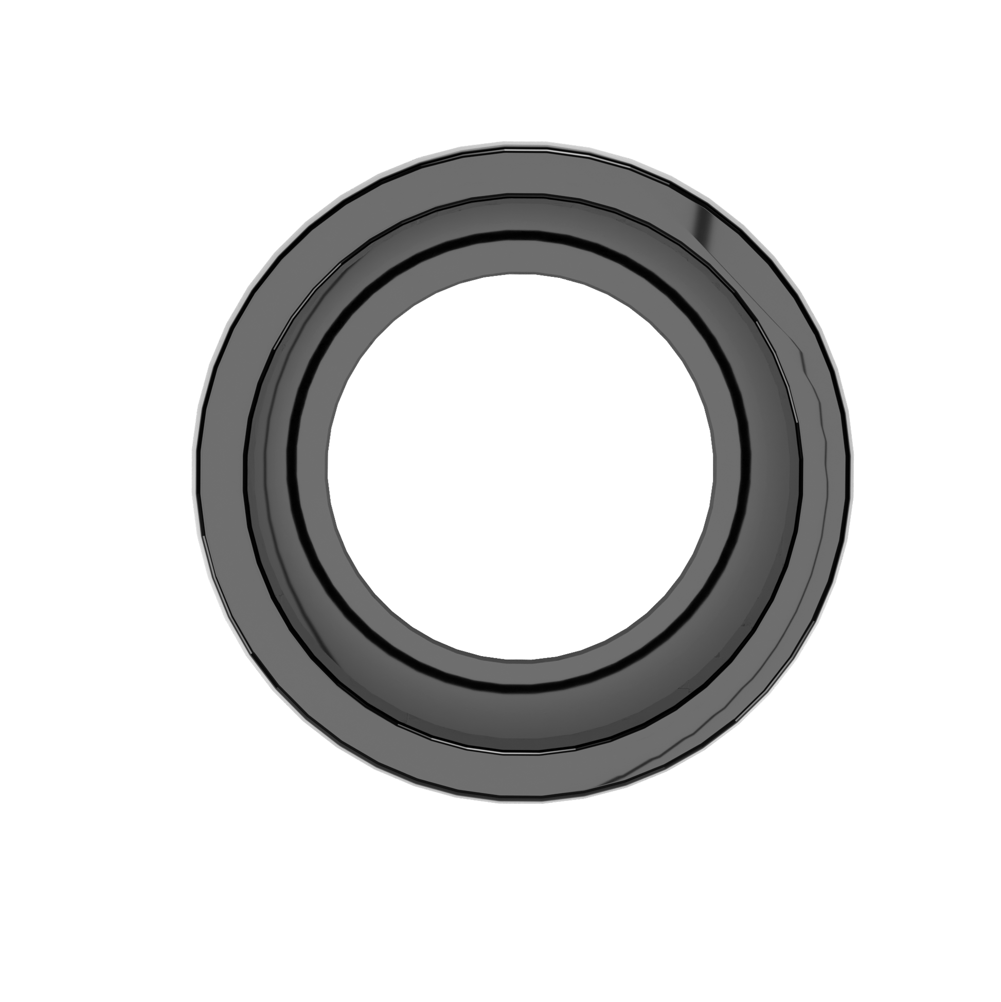 1-1/2 in. External Furniture Grade PVC Coupling - Black - FORMUFIT