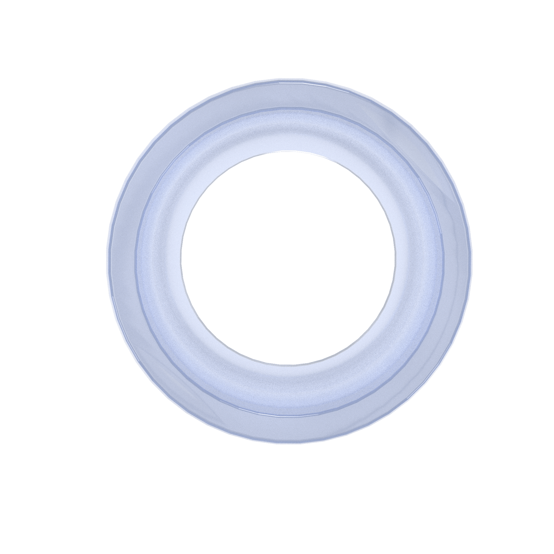 1-1/2 in. External Furniture Grade PVC Coupling - Clear - FORMUFIT