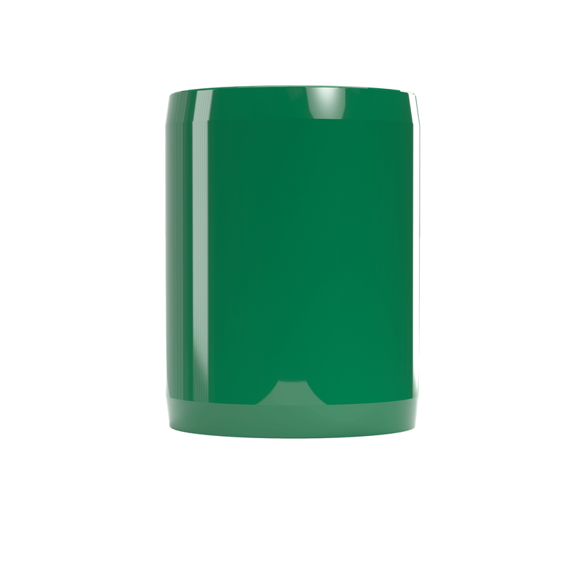 Load image into Gallery viewer, 1-1/2 in. External Furniture Grade PVC Coupling - Green - FORMUFIT
