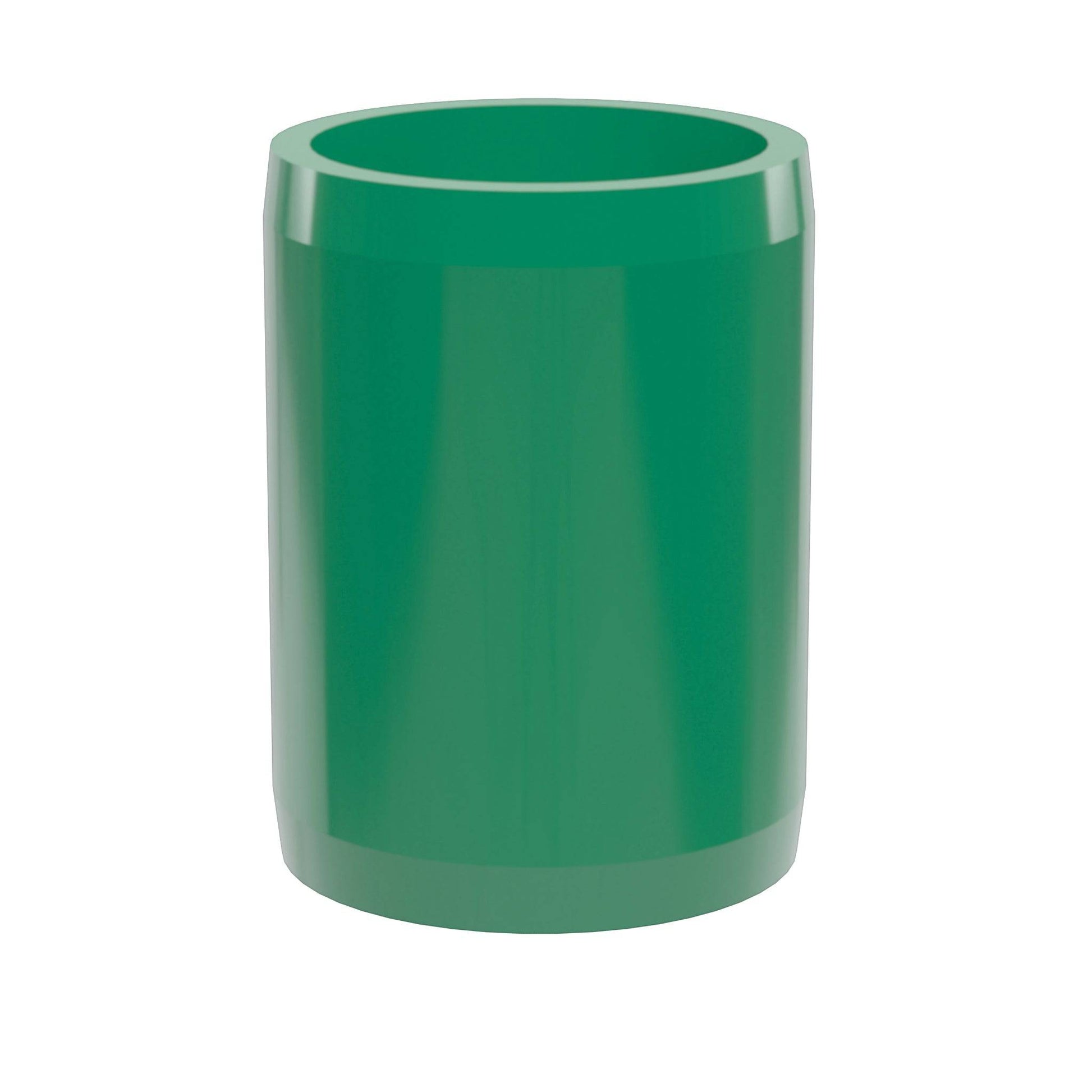 1-1/2 in. External Furniture Grade PVC Coupling - Green - FORMUFIT