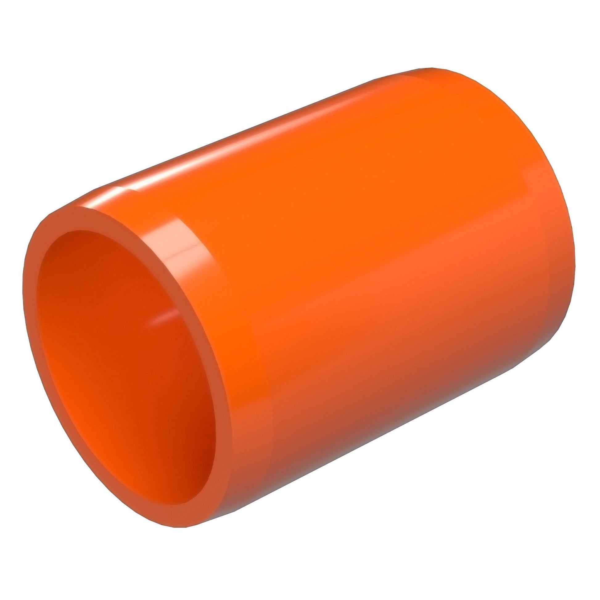 1-1/2 in. External Furniture Grade PVC Coupling - Orange - FORMUFIT