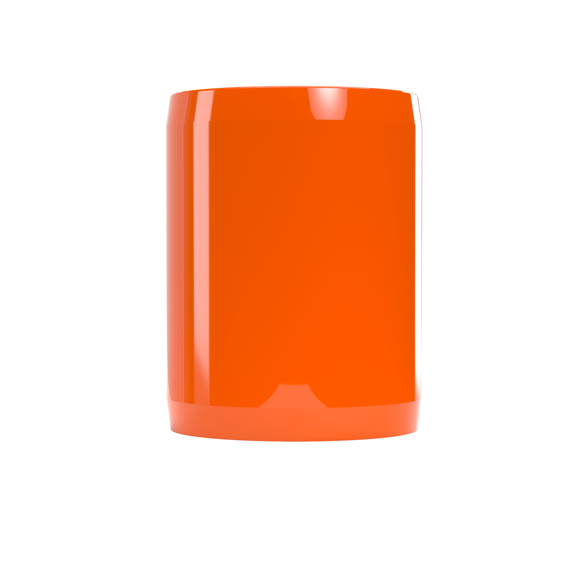 1-1/2 in. External Furniture Grade PVC Coupling - Orange - FORMUFIT