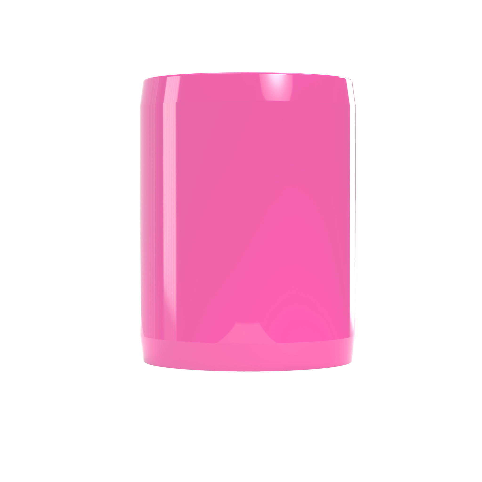 1-1/2 in. External Furniture Grade PVC Coupling - Pink - FORMUFIT