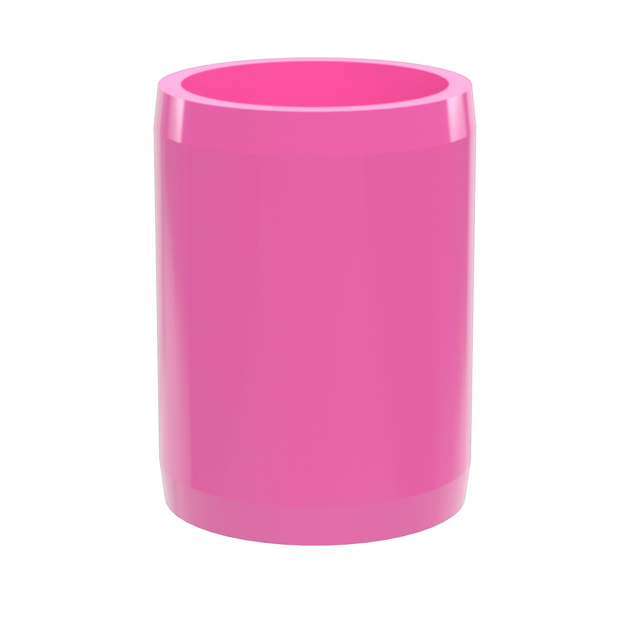 1-1/2 in. External Furniture Grade PVC Coupling - Pink - FORMUFIT