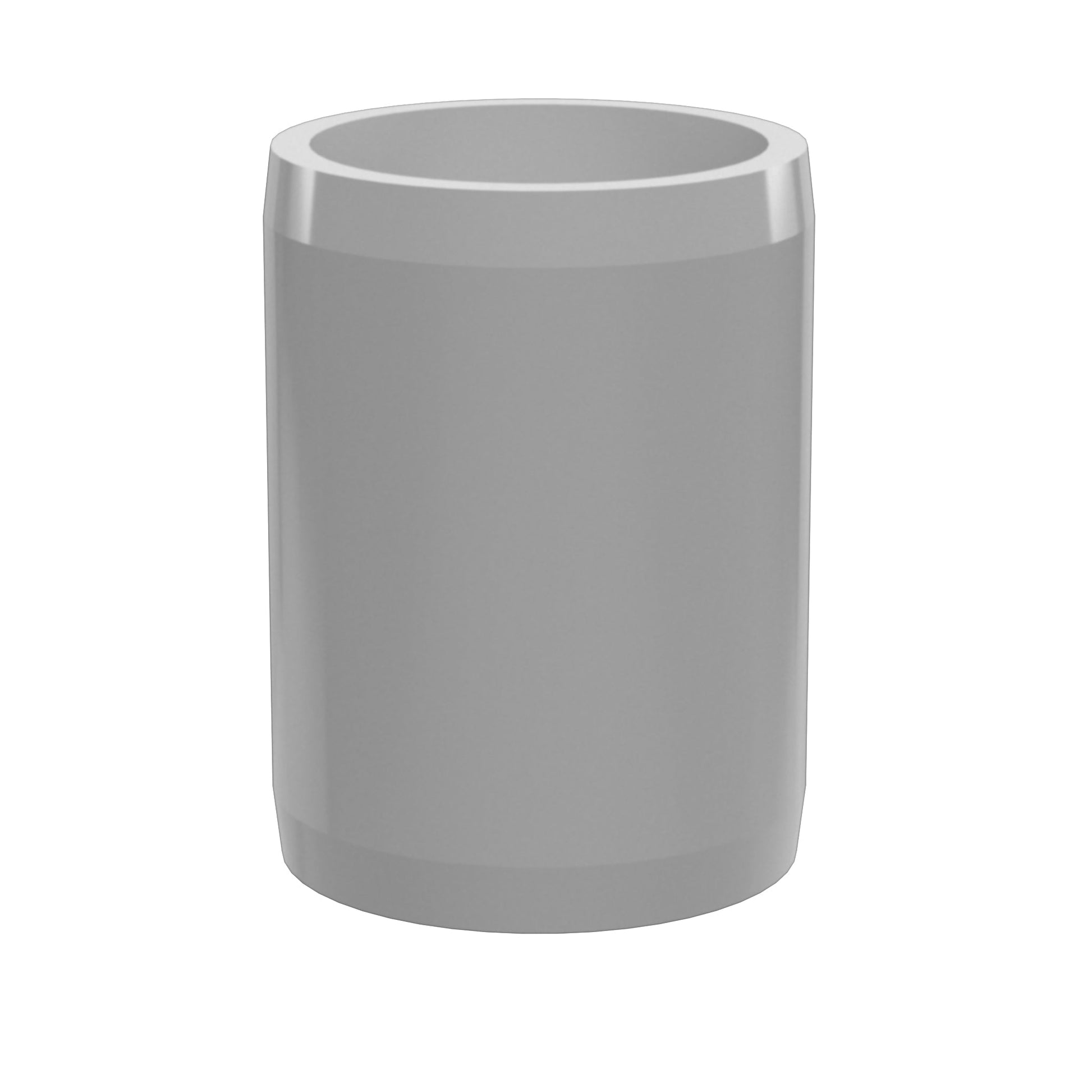 1-1/4 in. External Furniture Grade PVC Coupling - Gray - FORMUFIT