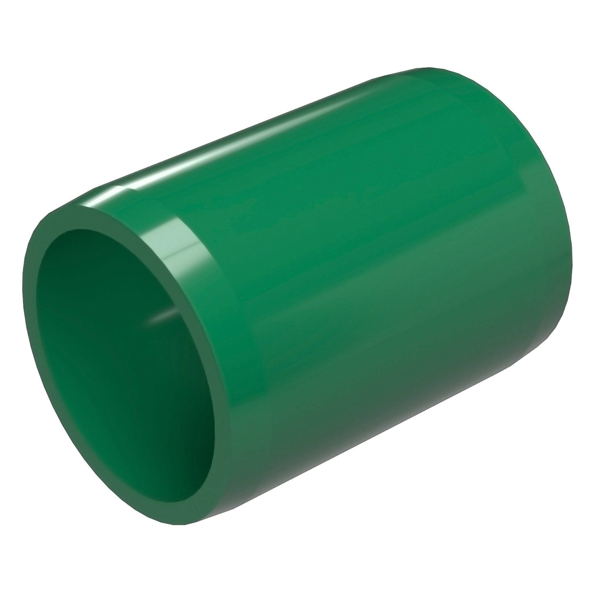 1-1/4 in. External Furniture Grade PVC Coupling - Green - FORMUFIT