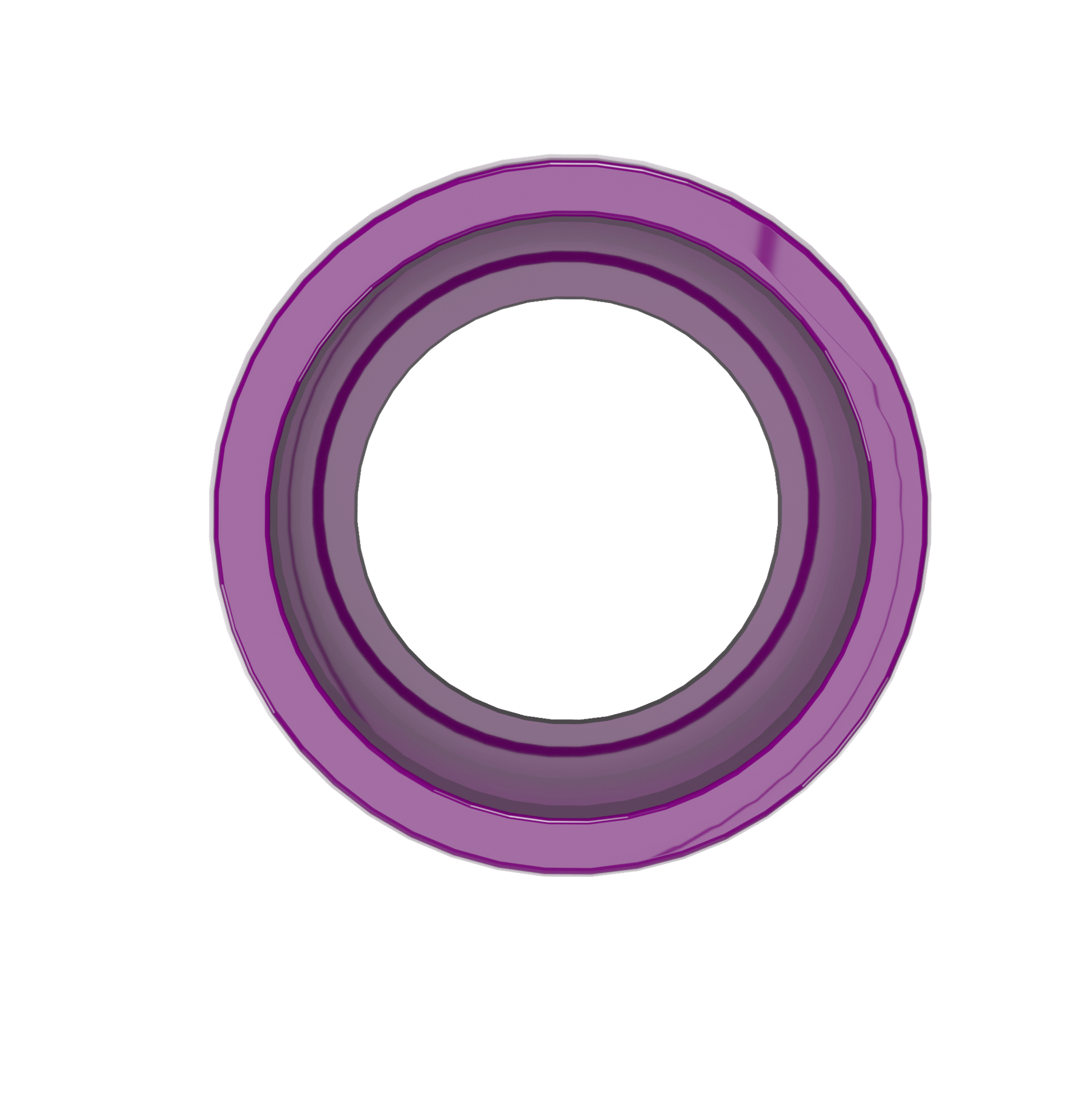 1-1/4 in. External Furniture Grade PVC Coupling - Purple - FORMUFIT