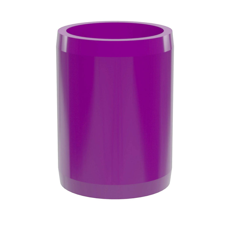 Load image into Gallery viewer, 1-1/4 in. External Furniture Grade PVC Coupling - Purple - FORMUFIT
