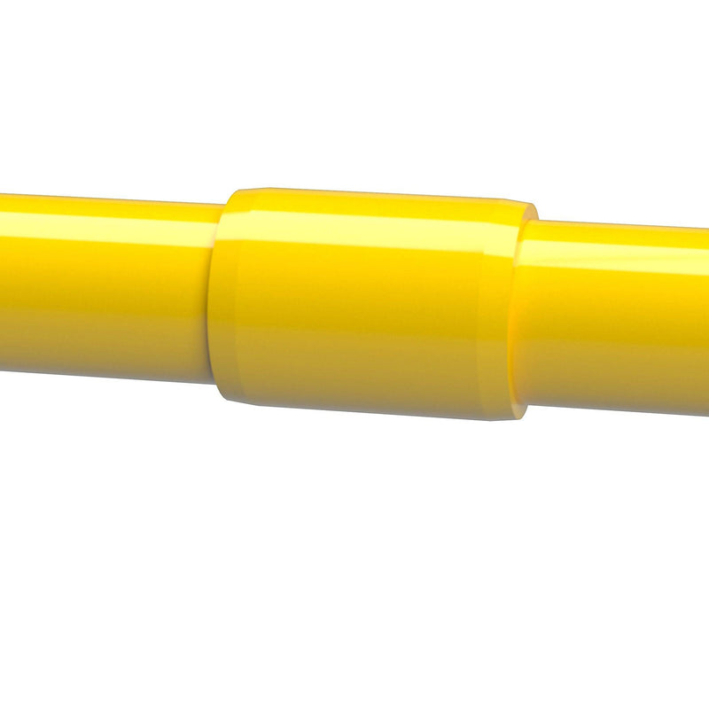 Load image into Gallery viewer, 1-1/4 in. External Furniture Grade PVC Coupling - Yellow - FORMUFIT
