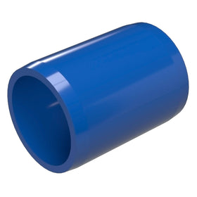 1 in. External Furniture Grade PVC Coupling - Blue - FORMUFIT